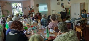 Rheuma-Liga "Medizinisches Cannabis im Einsatz bei der Schmerztherapie", Vortrag Marienapotheke Frau Stubbe und Herr Schumacher